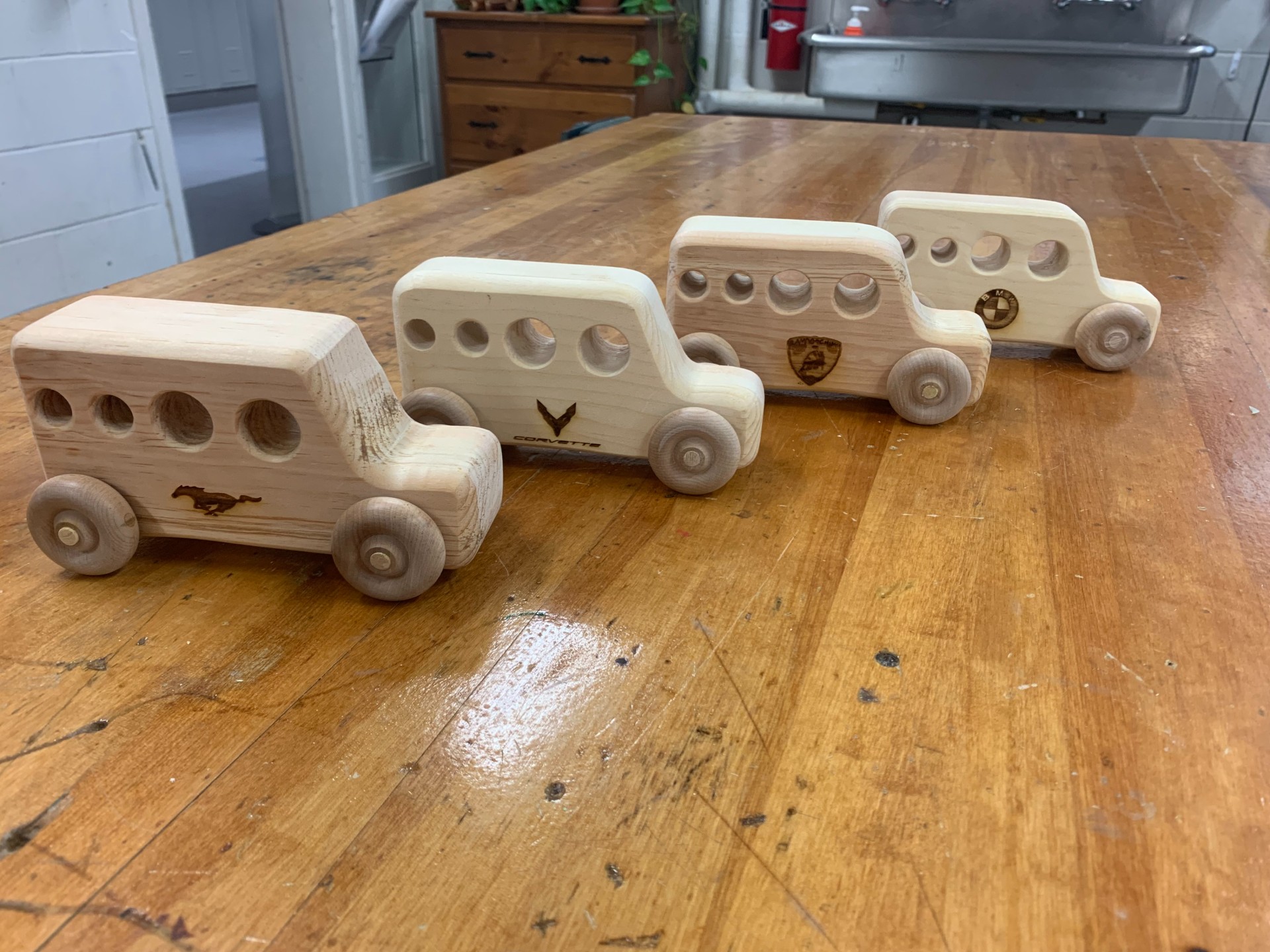 Wooden toy car parts photo 3
